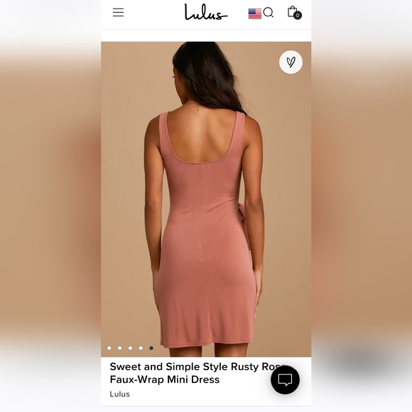 Lulu's Faux Wrap Mini Dress - Picture 6 of 8